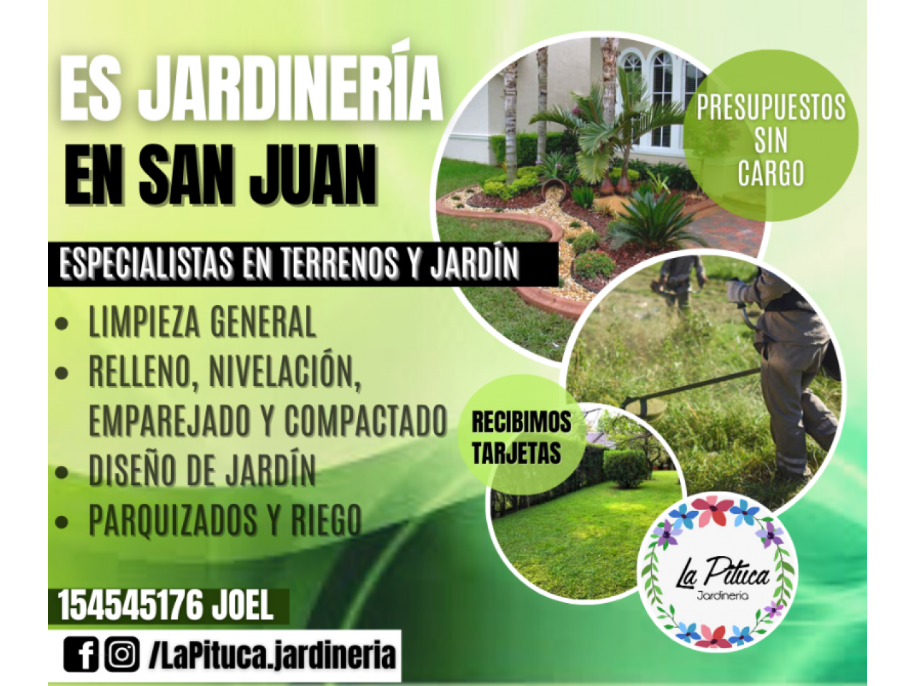 SERVICIO DE JARDINERÍA "PARAISO"